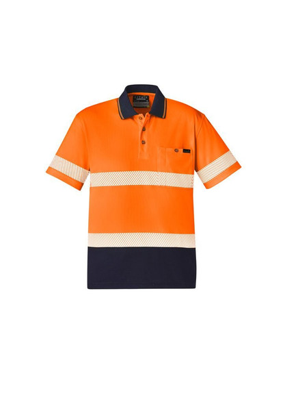 ZH535 - Unisex Hi Vis Segmented S/S Polo - Hoop Taped - Syzmik sold by Kings Workwear  www.kingsworkwear.com.au