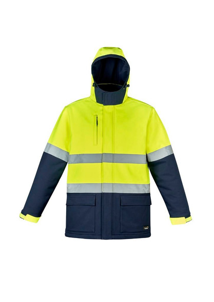 ZJ553 - Unisex Hi Vis Antarctic Softshell Taped Jacket - Syzmik sold by Kings Workwear  www.kingsworkwear.com.au