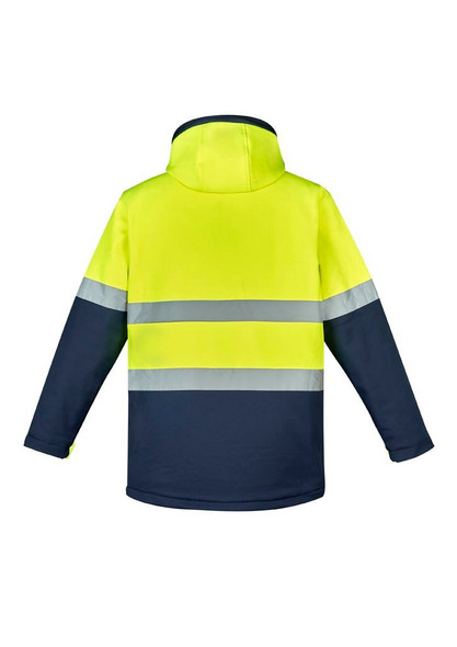 ZJ553 - Unisex Hi Vis Antarctic Softshell Taped Jacket - Syzmik sold by Kings Workwear  www.kingsworkwear.com.au