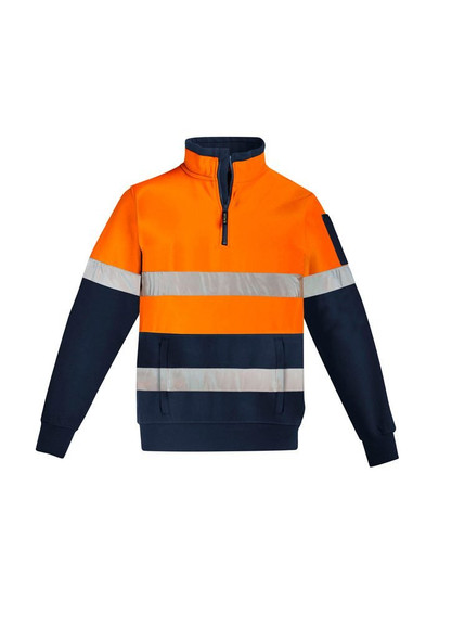 ZT567 - Mens Hi Vis 1/4 Zip Pullover - Hoop Taped - Syzmik sold by Kings Workwear  www.kingsworkwear.com.au