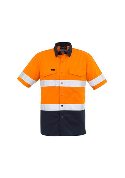 ZW835 - Mens Rugged Cooling Taped Hi Vis Spliced S/S Shirt - Syzmik sold by Kings Workwear  www.kingsworkwear.com.au