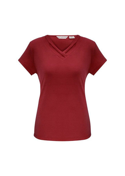 K819LS - Ladies Lana Short Sleeve Top  - Biz Collection sold by Kings Workwear  www.kingsworkwear.com.au