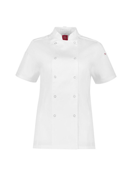 CH232LS - Zest Womens Chef Jacket  - Biz Collection sold by Kings Workwear  www.kingsworkwear.com.au