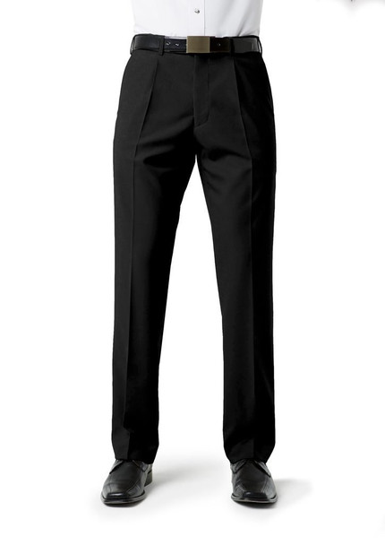 BS29110 - Mens Classic Pleat Front Pant  - Biz Collection sold by Kings Workwear  www.kingsworkwear.com.au