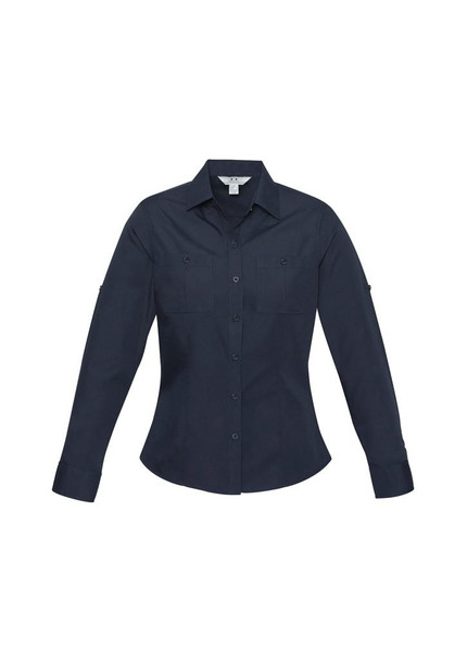 S306LL - Ladies Bondi Long Sleeve Shirt  - Biz Collection sold by Kings Workwear  www.kingsworkwear.com.au