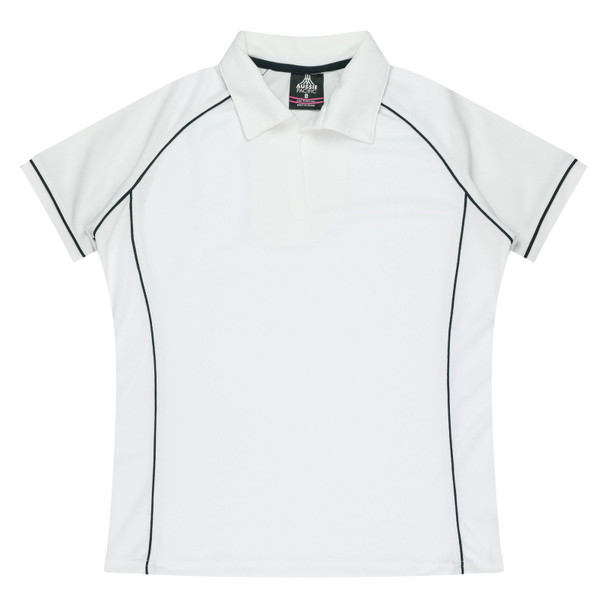 Front View of ENDEAVOUR LADY POLOS - W2310 - AUSSIE PACIFIC sold by Kings Workwear www.kingsworkwear.com.au