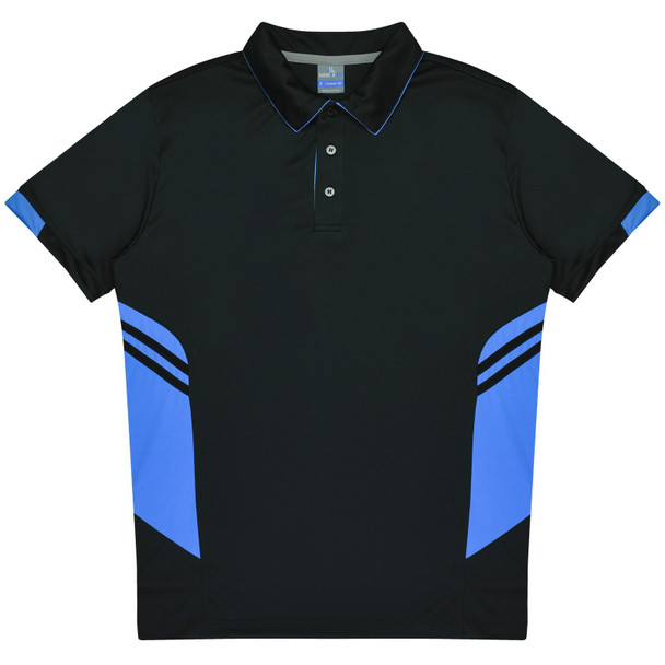 Front View of TASMAN MENS POLOS - W1311 - AUSSIE PACIFIC sold by Kings Workwear www.kingsworkwear.com.au