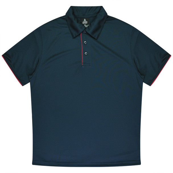 Front View of YARRA MENS POLOS - W1302 - AUSSIE PACIFIC sold by Kings Workwear www.kingsworkwear.com.au