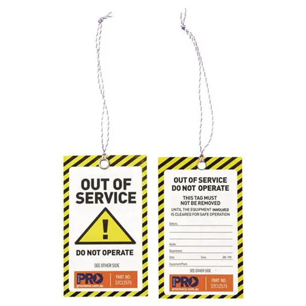 PRO CHOICE STC12575 SAFETY TAG -125MM X 75MM CAUTION 100 PACK sold by Kings Workwear at www.kingsworkwear.com.au