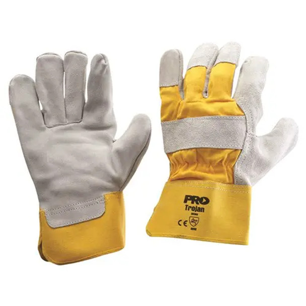 Pro Choice 940GY Yellow/GREY Leather Gloves Large sold by Kings Workwear at www.kingsworkwear.com.au