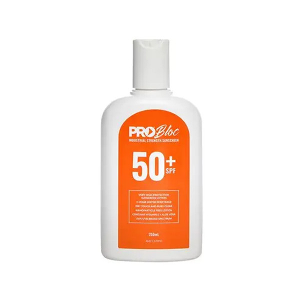 Pro Choice SS250-50 Probloc 50+ Sunscreen 250ml sold by Kings Workwear at www.kingsworkwear.com.au