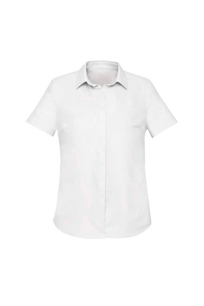 Front View of Womens Charlie Short Sleeve Shirt      sold by Kings Workwear www.kingsworkwear.com.au