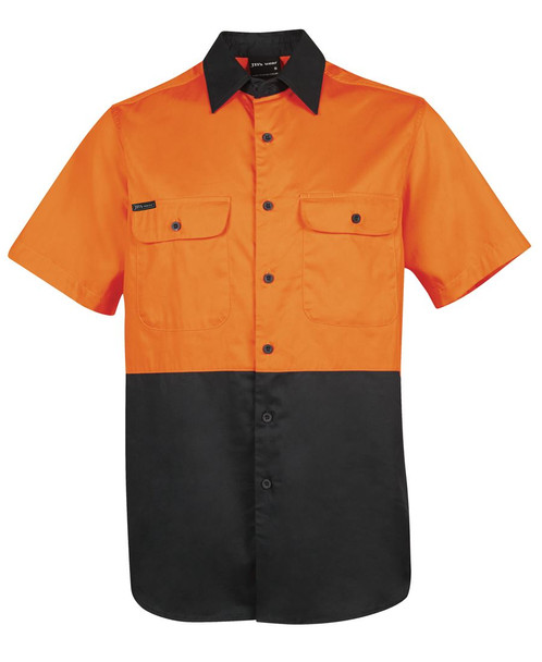 JB's Hi Vis S/S 150g Work Shirt - 6HWSS