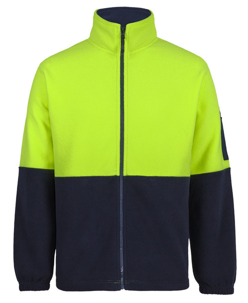6HVPE - Hi Vis Full ZIp Polar Fleece - Jb's Wear