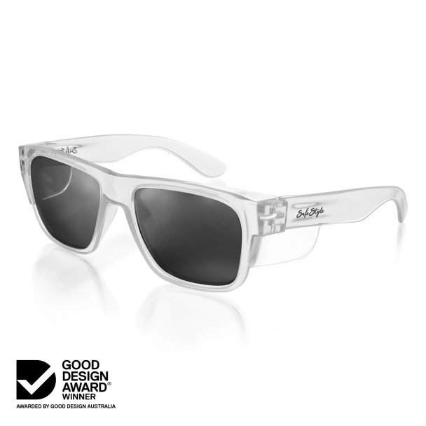 Fusions Clear Frame Polarised Lens Safety Glasses - FCP100