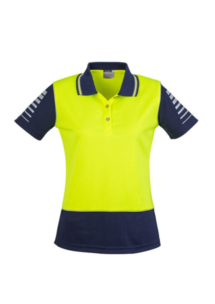 ZHL236 - Womens Hi Vis Zone Polo - Syzmik sold by Kings Workwear  www.kingsworkwear.com.au