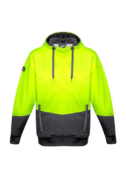 ZT477 - Unisex Hi Vis Textured Jacquard Hoodie - Syzmik sold by Kings Workwear  www.kingsworkwear.com.au