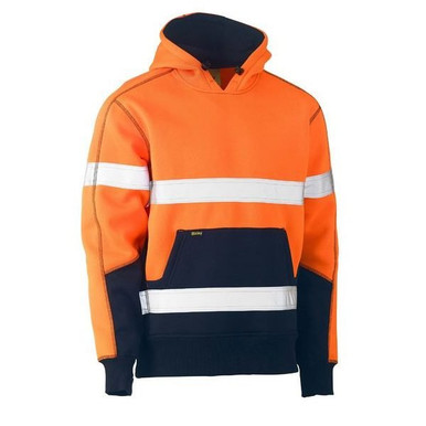 KOAN Taped Two Tone Fleece Hoodie Pullover