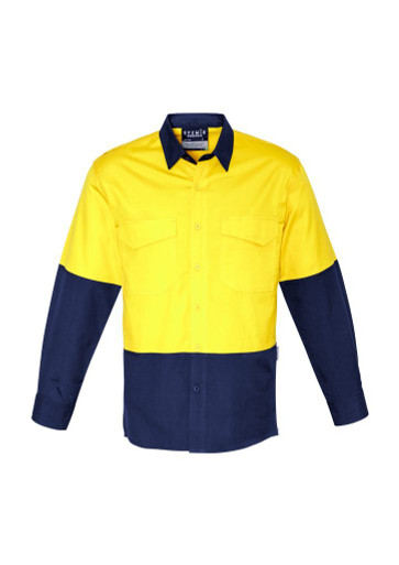 SYZMIK Men’s Rugged Cooling Hi-Vis Spliced Shirt ZW128