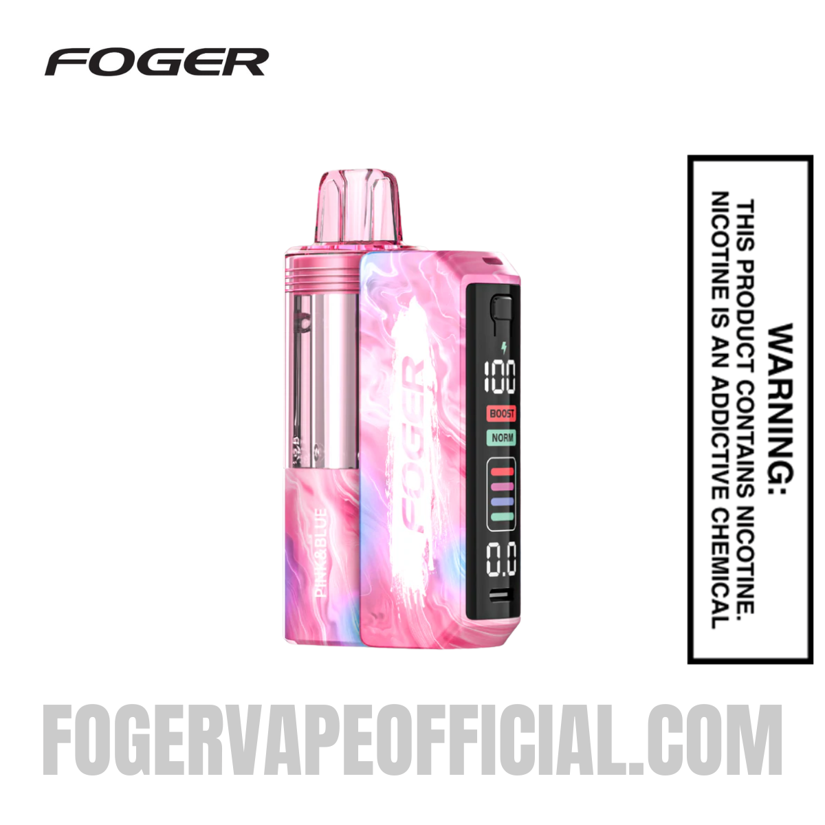 Pink and Blue Foger Switch Pro Kit 30K Puffs