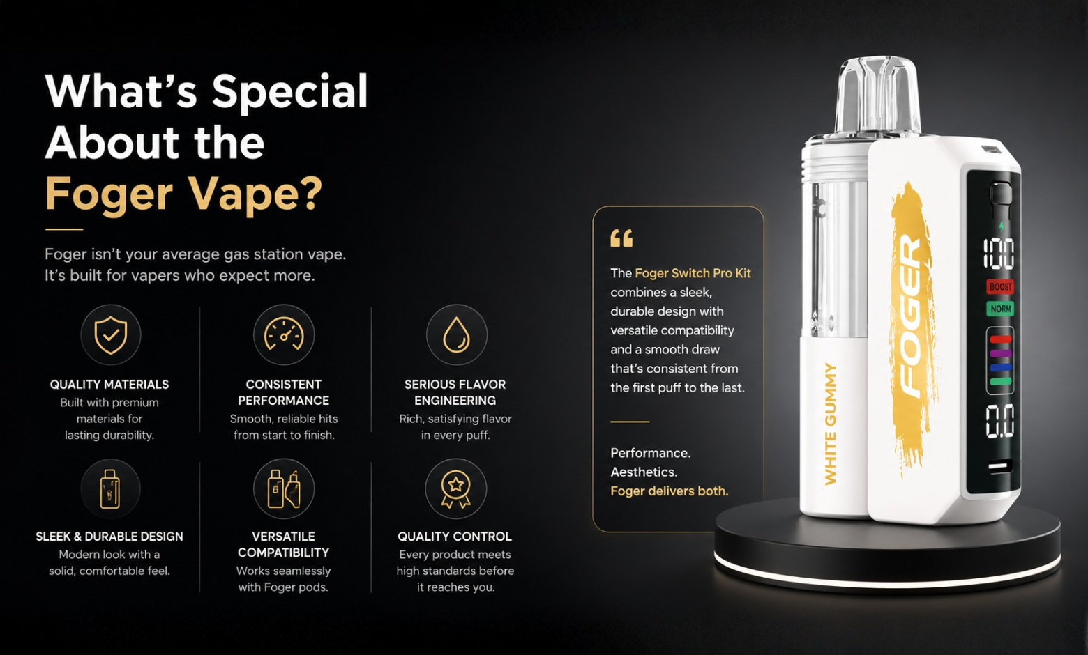 Special about Foger Vape