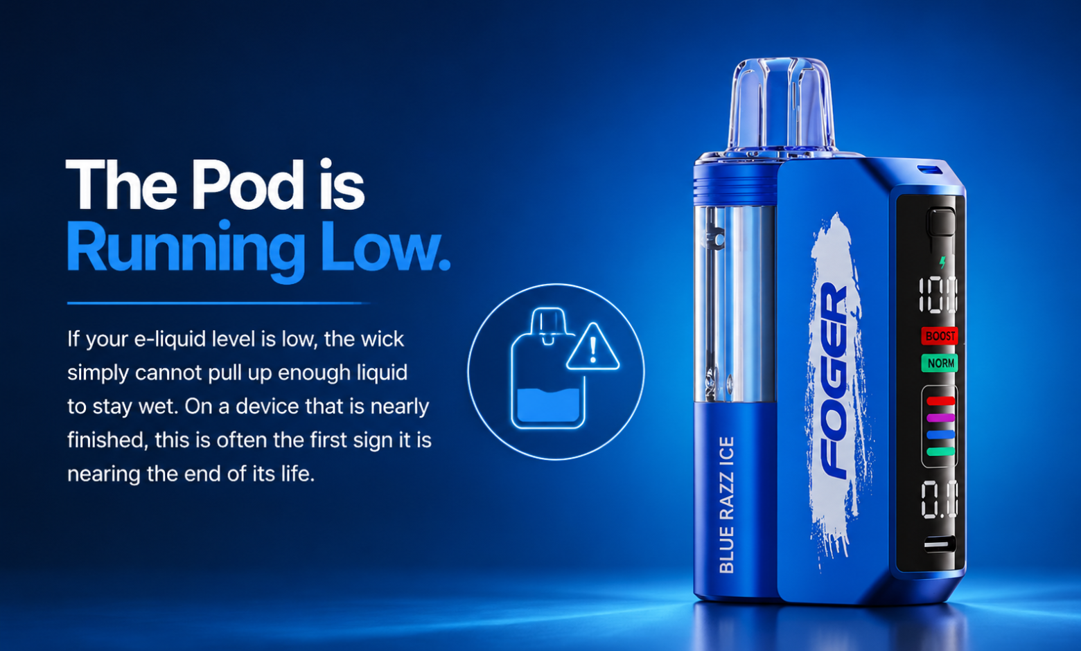 The-Pod-is-Running-Low-Foger-Vape