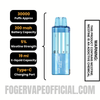 Sour Raspberry Punch Foger Switch Pro 30k Disposable Vape Pod Specifications
