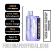 Purple Passion Punch Foger Switch Pro 30K Disposable Vape Kit Specifications