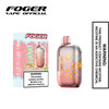 Frozen Cherry Foger Bit 35K disposable vape next to its single unit retail box