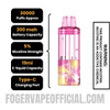 Peach Berries Refresher Foger Switch Pro 30K Disposable Pod Specification