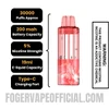 Raspberry Watermelon Foger Switch Pro 30K Disposable Pod Specification