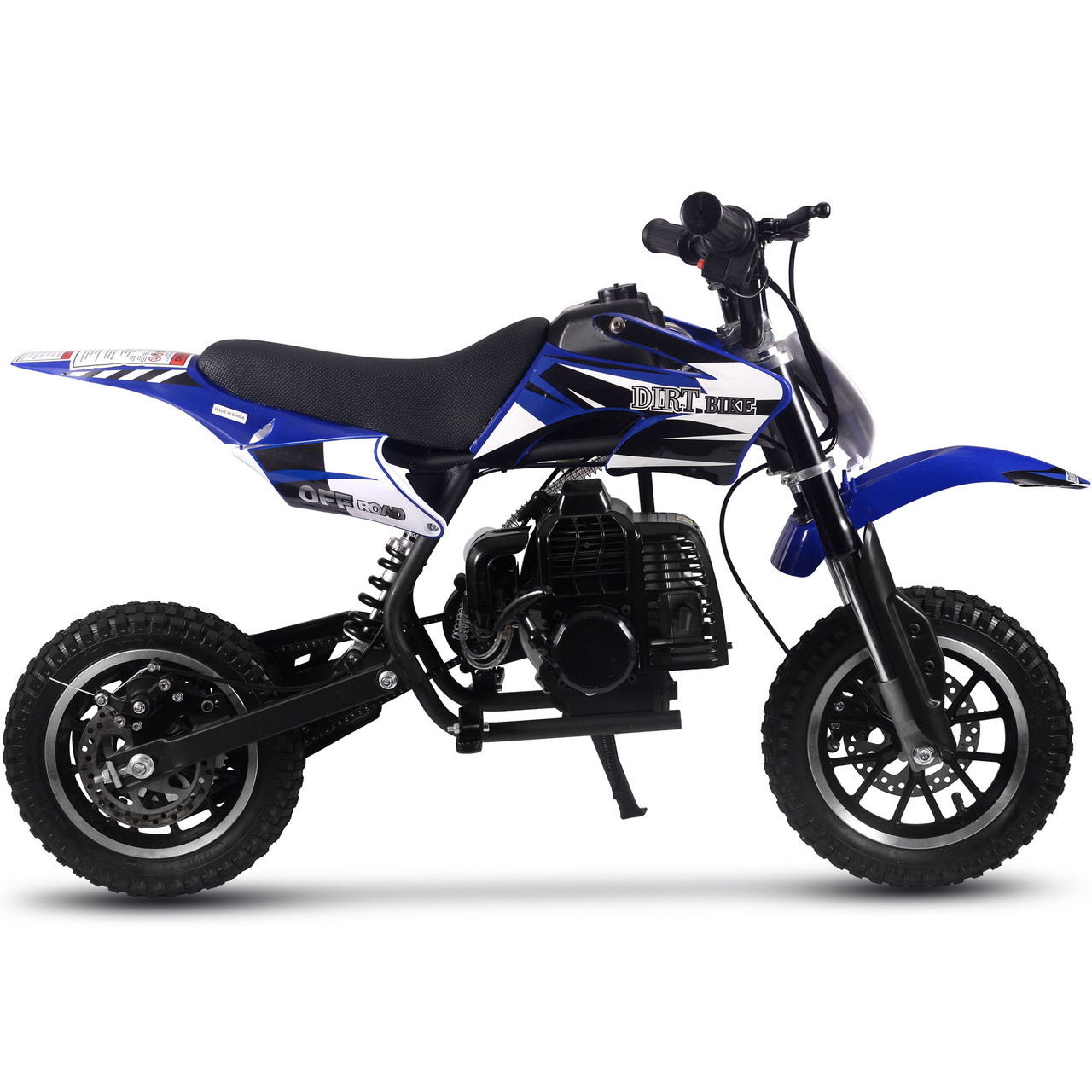 MotoTec Alien 50cc 2-Stroke Kids Dirt Bike Blue