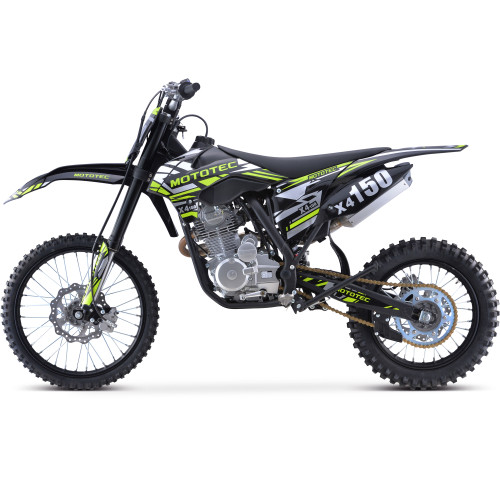 MotoTec X4 150cc 4-Stroke Gas Dirt Bike Black