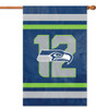 Seattle Seahawks Applique Banner Flag 12TH Man