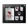 Arizona Cardinals Flask Gift Set Stainless Steel Barware NFL Fan Gift