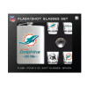 Miami Dolphins Flask Gift Set Stainless Steel Barware NFL Fan Gift