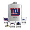 New York Giants Flask Gift Set Stainless Steel Barware NFL Fan Gift