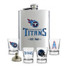 Tennessee Titans Flask Gift Set Stainless Steel Barware NFL Fan Gift