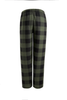 Men's Plaid Fleece Pajama Pant Black / Green
