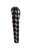 Men's Plaid Fleece Pajama Pant Black / Red / White / Green