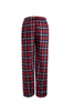 Men's Plaid Fleece Pajama Pant Red / Blue