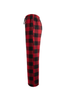 Men's Plaid Fleece Pajama Pant Red / Black