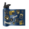 Milwaukee Brewers Quencher Bottle 34oz Stainless Steel Dreamweave