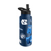 North Carolina Tar Heels Quencher Bottle 34oz Stainless Steel Dreamweave