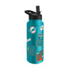 Miami Dolphins Quencher Bottle 34oz Stainless Steel Dreamweave