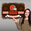 Cleveland Browns Giant Metal Sign