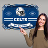 Indianapolis Colts Giant Metal Sign