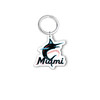 MLB Miami Marlins Acrylic Keychain - Baseball Cap