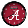 Alabama Crimson Tide 12" Team Black Rim Clock