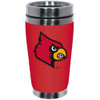 Louisville Cardinals 16oz Travel Mug with Neoprene Wrap